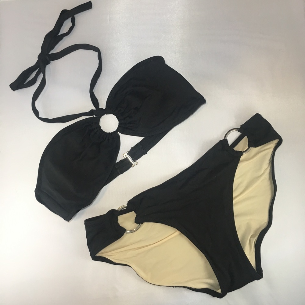 Banana Republic bandeau halter top bikini size S